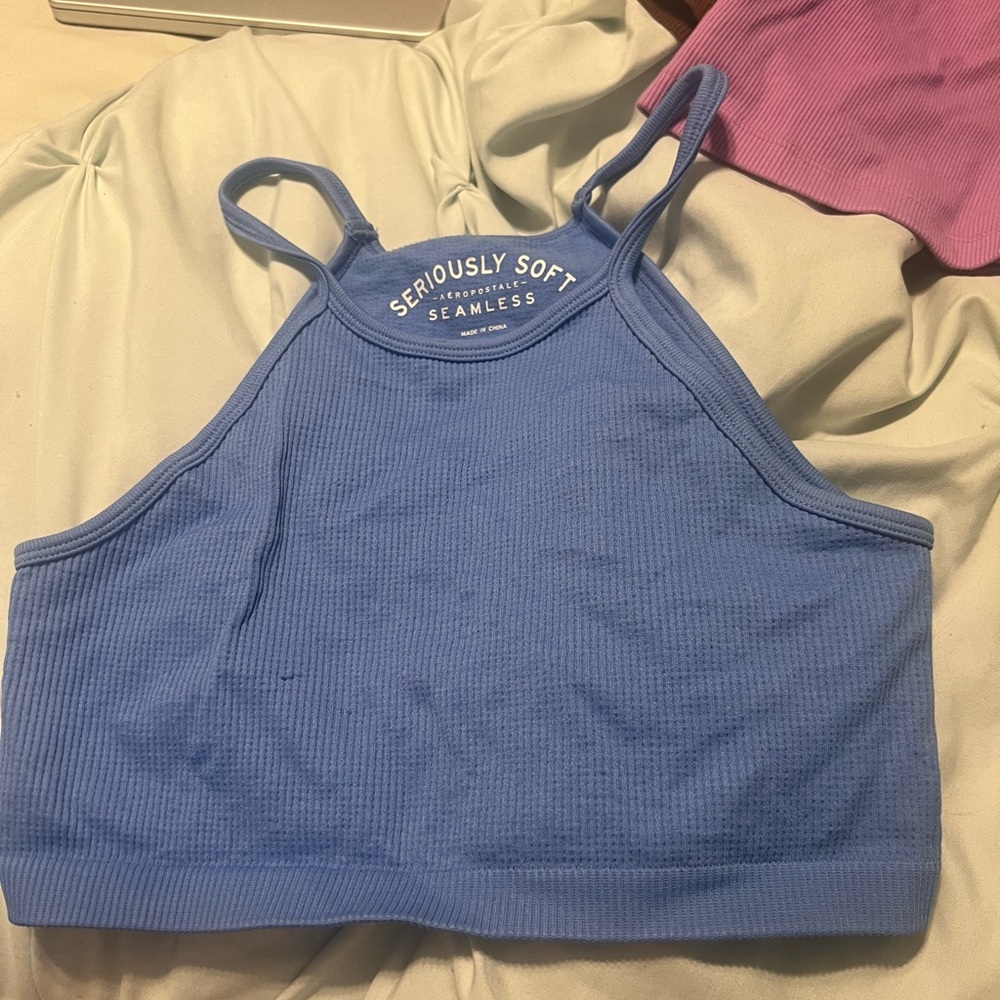 Aeropostale Seriously Soft Blue Tank Top